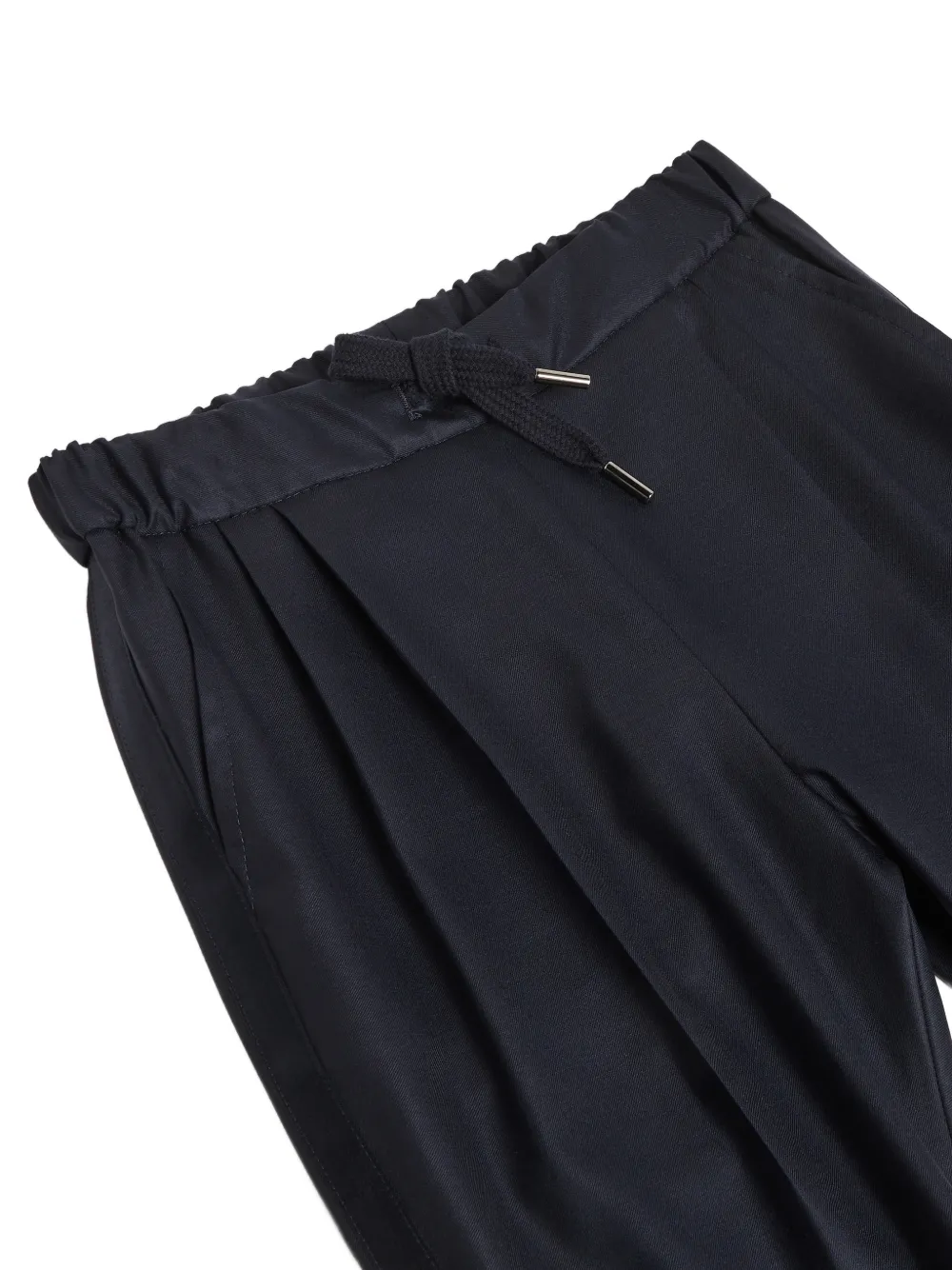 Brunello Cucinelli Kids Geplooide smoking pantalon Blauw