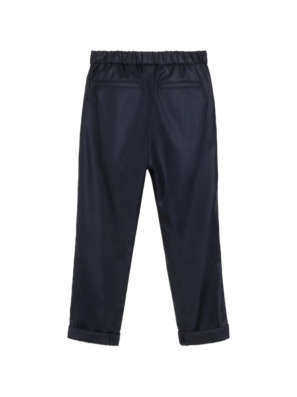 Brunello Cucinelli Kids Geplooide smoking pantalon Blauw