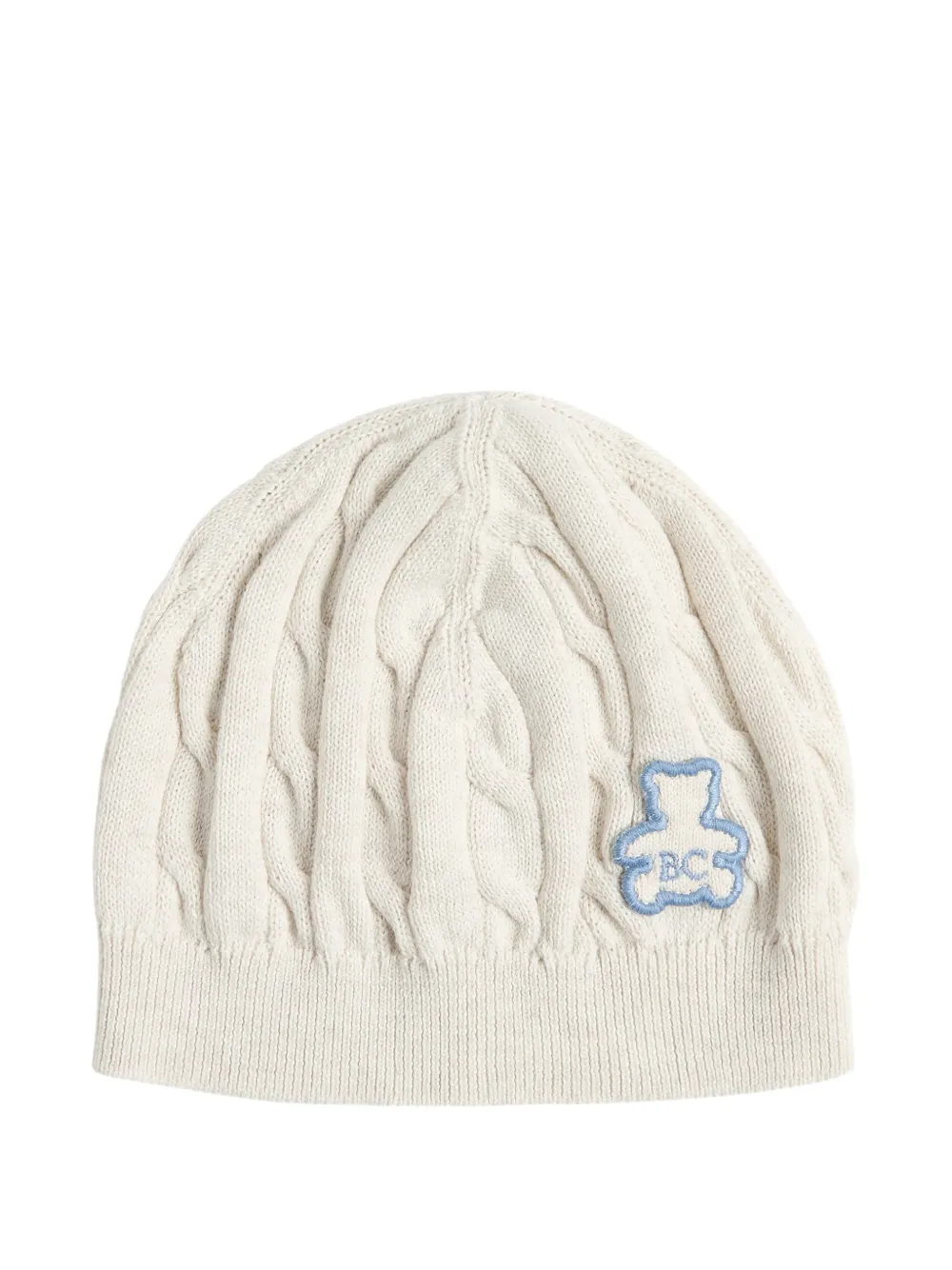 Brunello Cucinelli Kids Bernie cable-knit beanie hat - Bianco