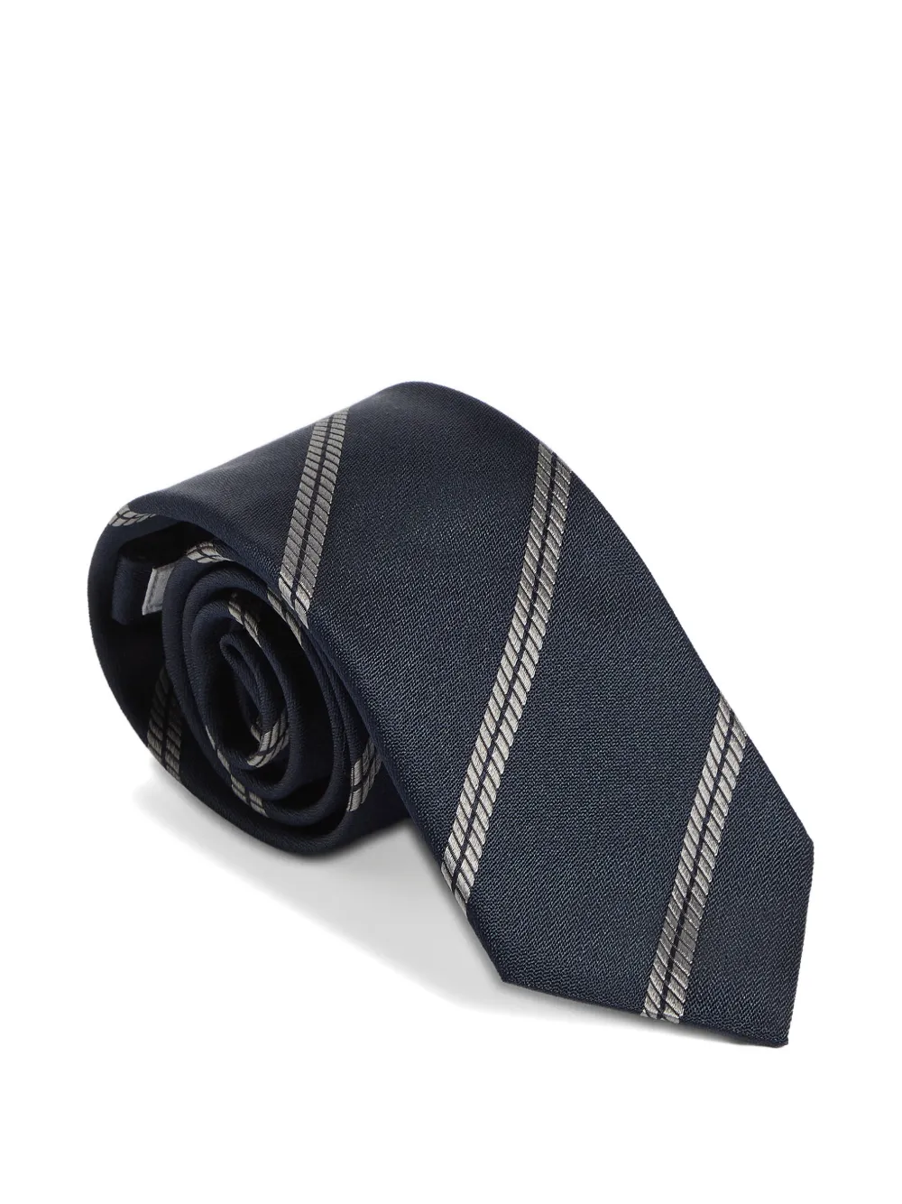 Brunello Cucinelli Kids striped tie Blauw