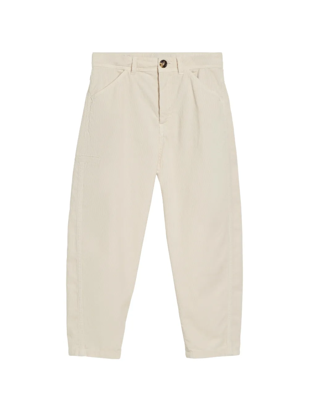 Brunello Cucinelli Kids Pantaloni in velluto a coste tinti in capo - Toni neutri