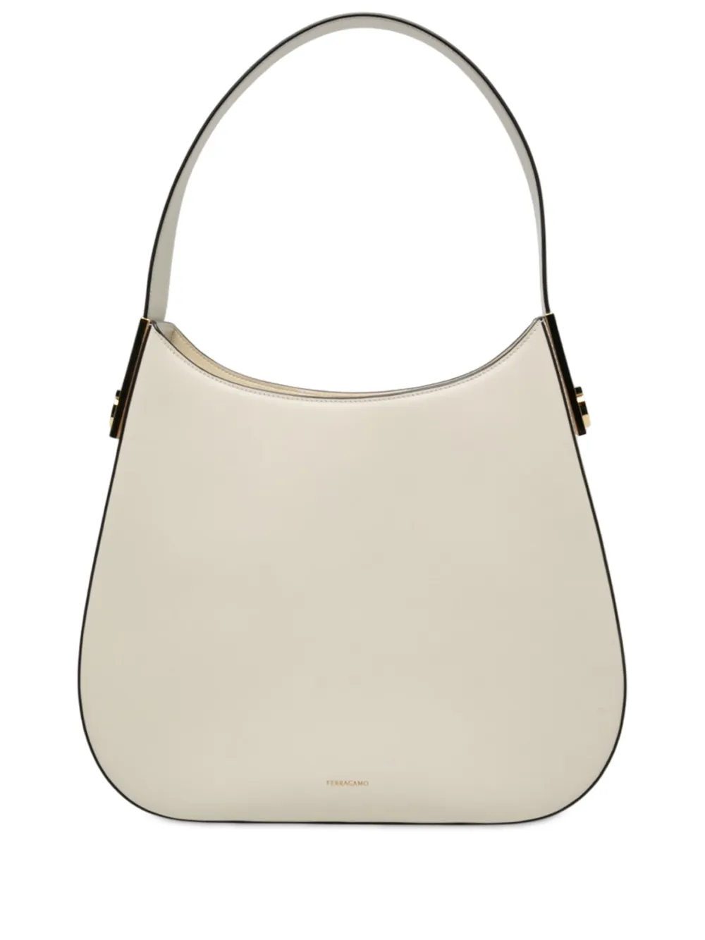 Ferragamo Pre-Owned 2010-2026 Medium Calfskin Smile hobo bag - Bianco
