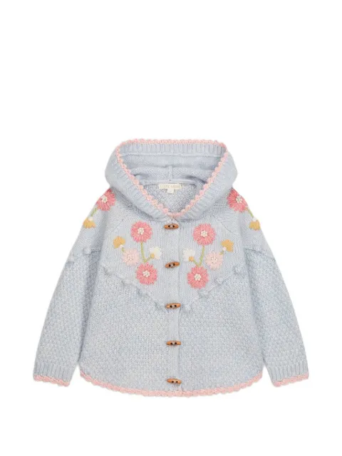LOUISE MISHA KIDS Ezi embroidered hooded cardigan
