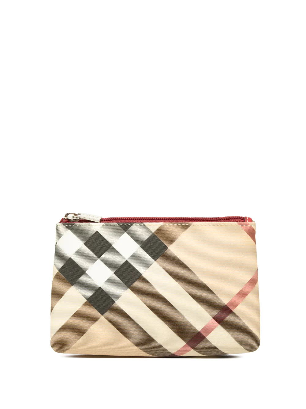 Burberry Pre-Owned 2000-2017 Nova Check Canvas pouch - Nude