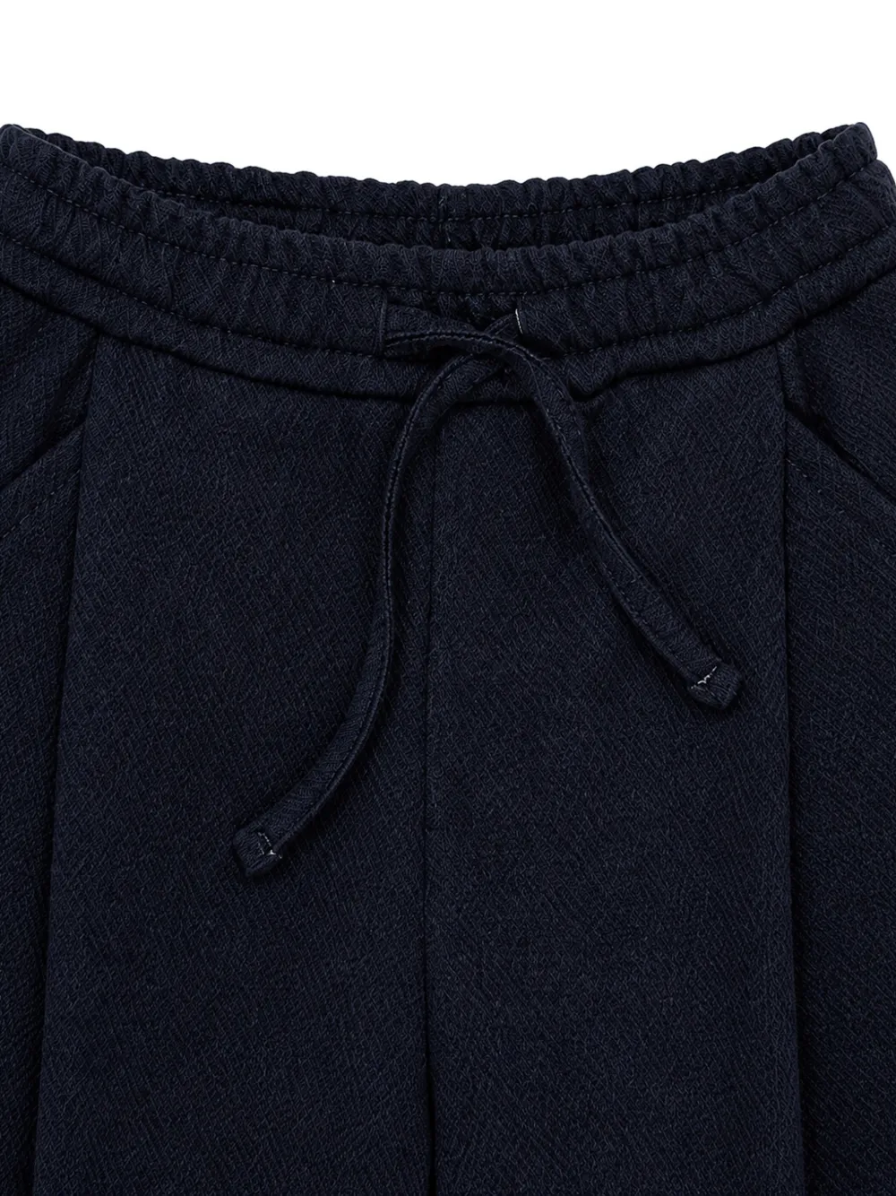 Miss Grant Kids U+E' drawstring-waist pleated trousers Blauw
