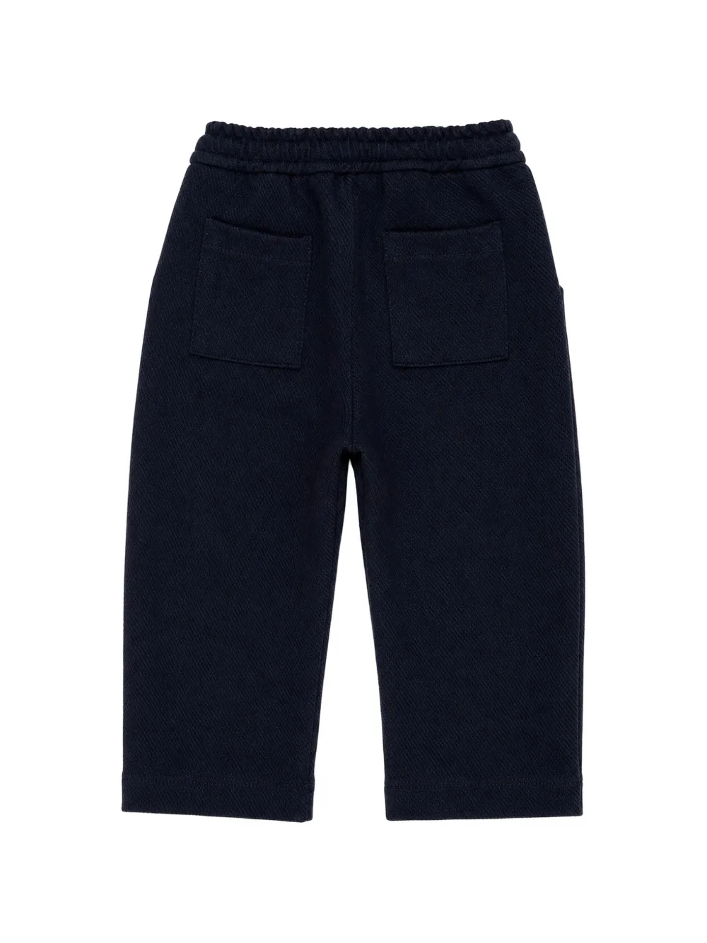 Miss Grant Kids U+E' drawstring-waist pleated trousers Blauw