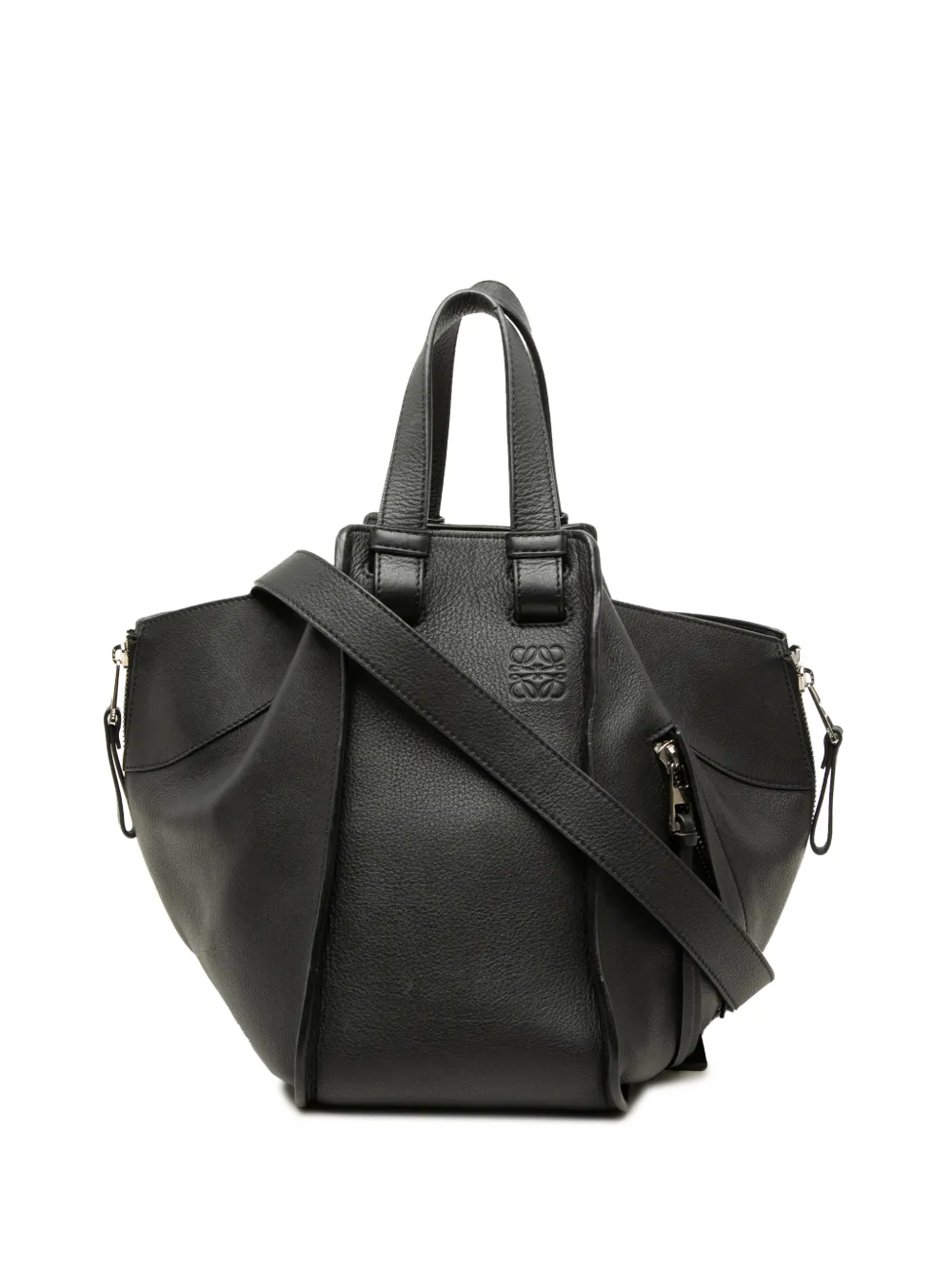 Loewe Pre-Owned 2017 Small Leather Hammock satchel - Schwarz