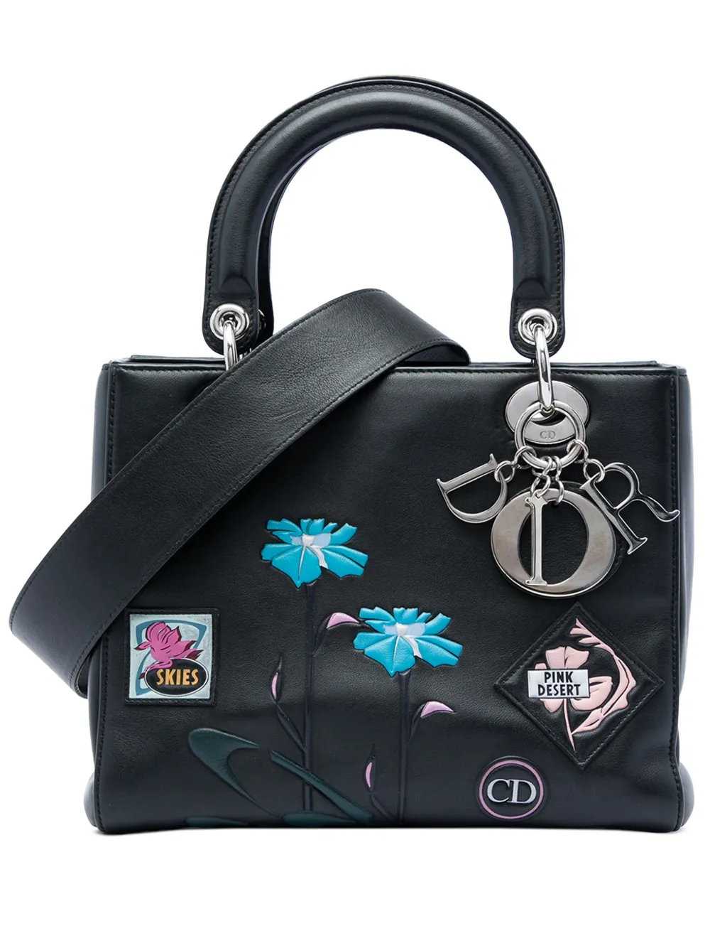 Christian Dior Pre-Owned 2015 Medium Calfskin Paradise Lady Dior satchel - Schwarz