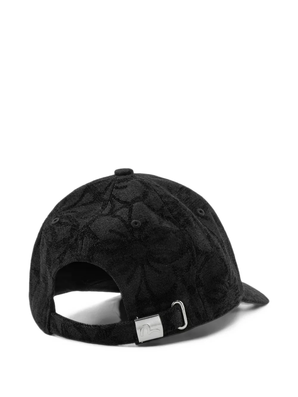 EVISU Kamon logo-embroidered jacquard baseball cap Zwart