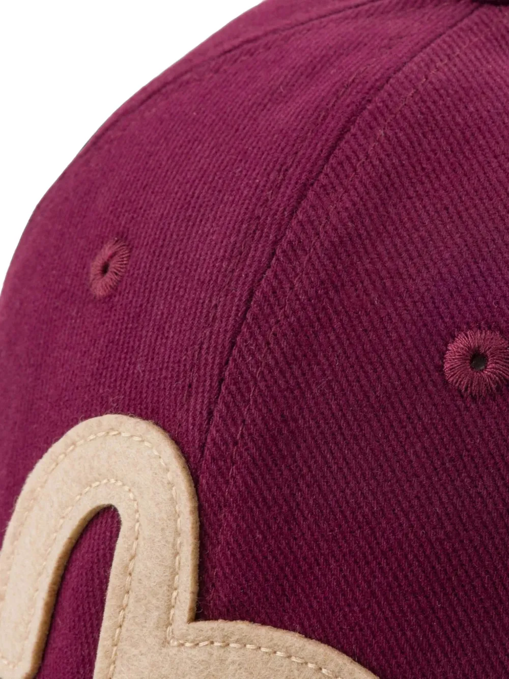EVISU logo-patch baseball cap Rood