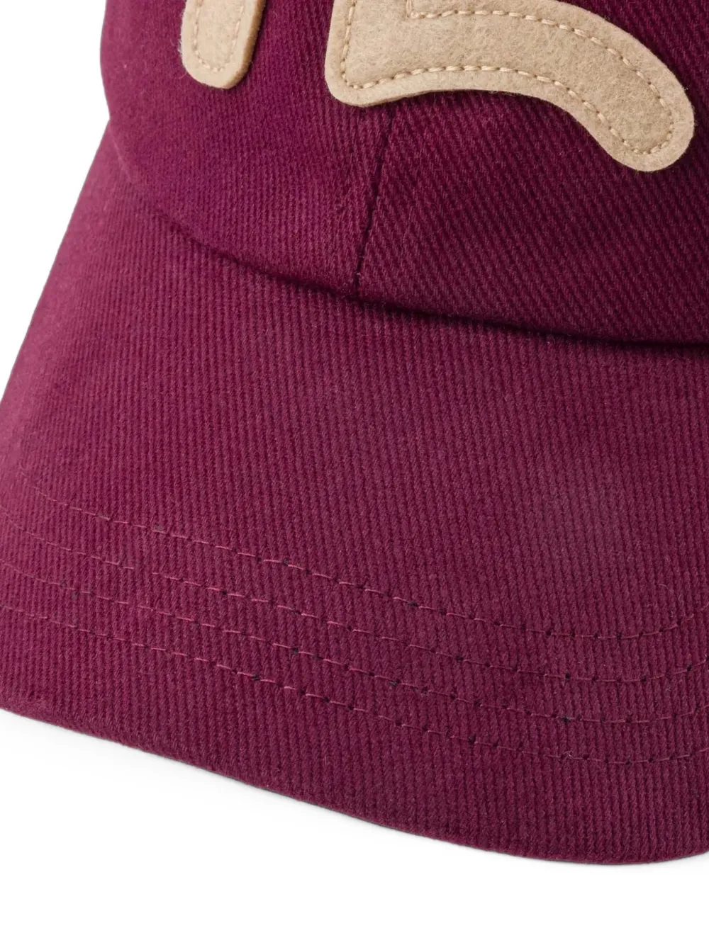 EVISU logo-patch baseball cap Rood