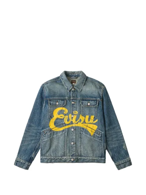 EVISU logo-print denim jacket