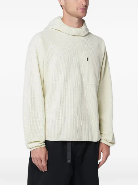 PURPLE MOUNTAIN OBSERVATOR integrated-balaclava zip-pocket sweater