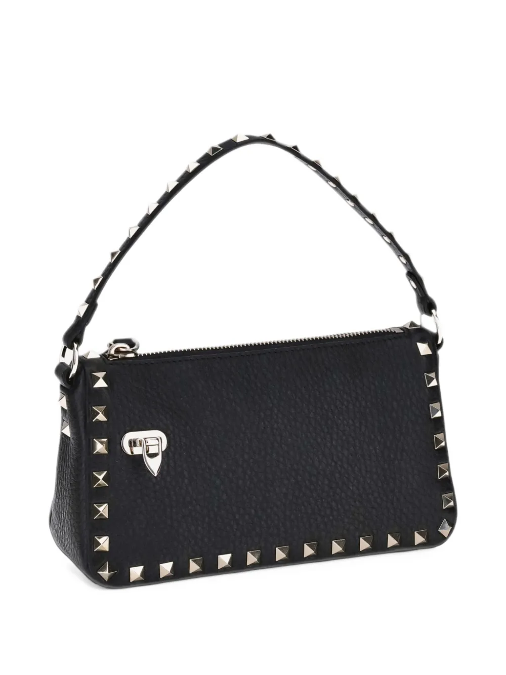 Valentino Garavani Rockstud leren schoudertas Zwart