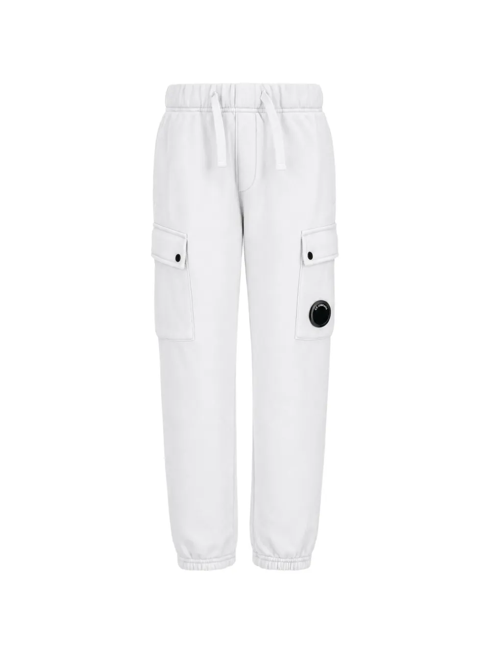 C.P. Company Kids Lens-detail cargo pants - Bianco
