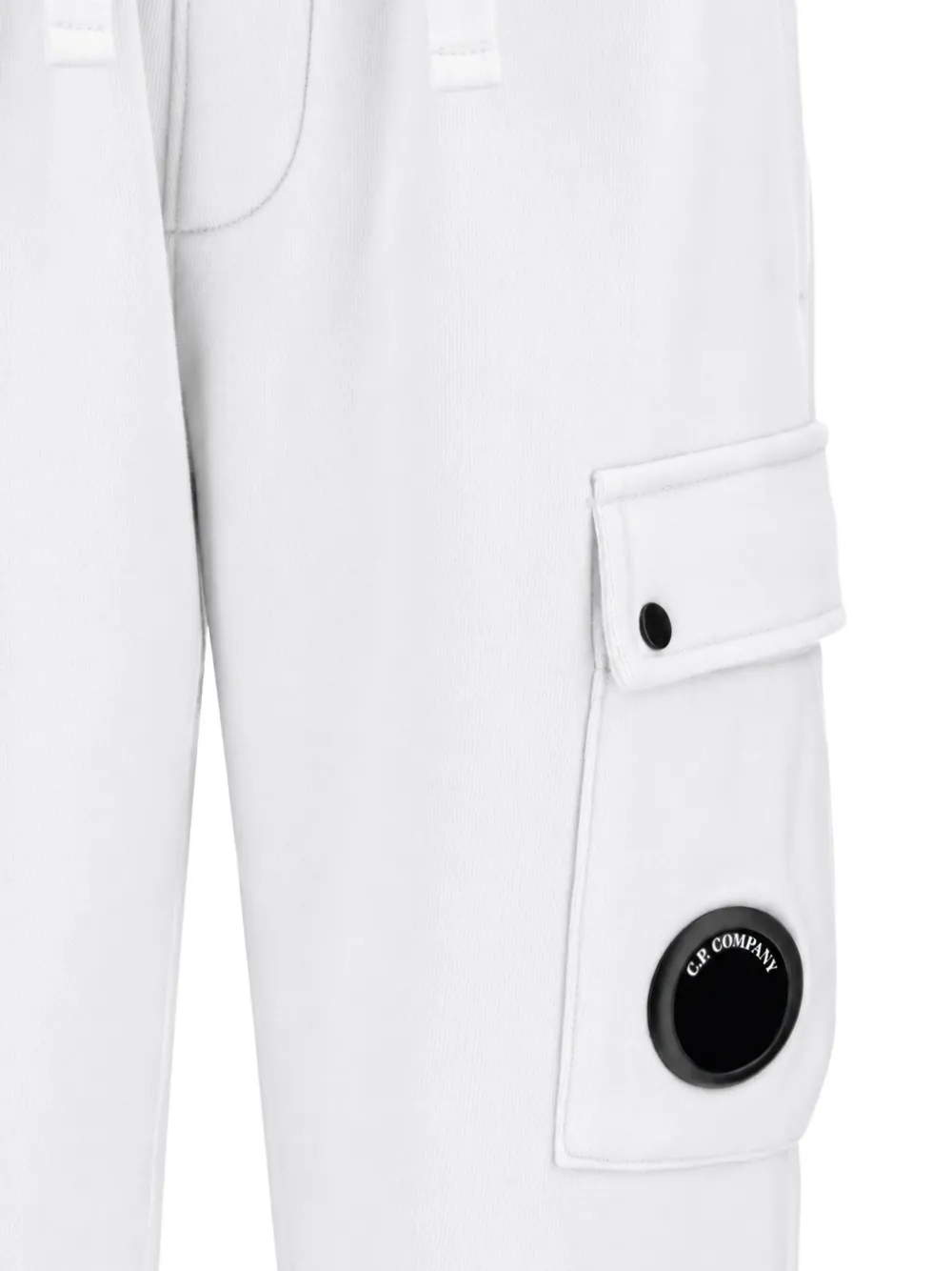 C.P. Company Kids Lens-detail cargo pants Wit