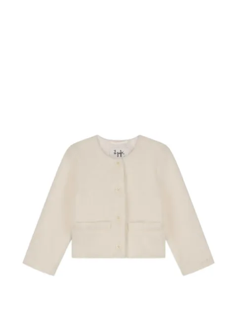 Il Gufo button-fastening collarless jacket