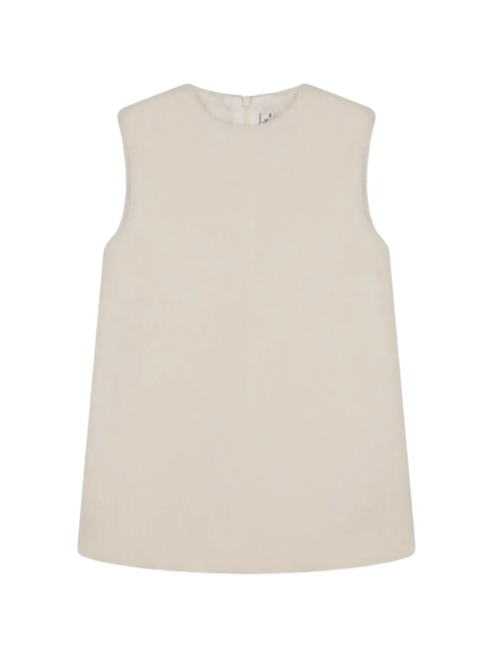 Il Gufo round-neck sleeveless dress - Bianco