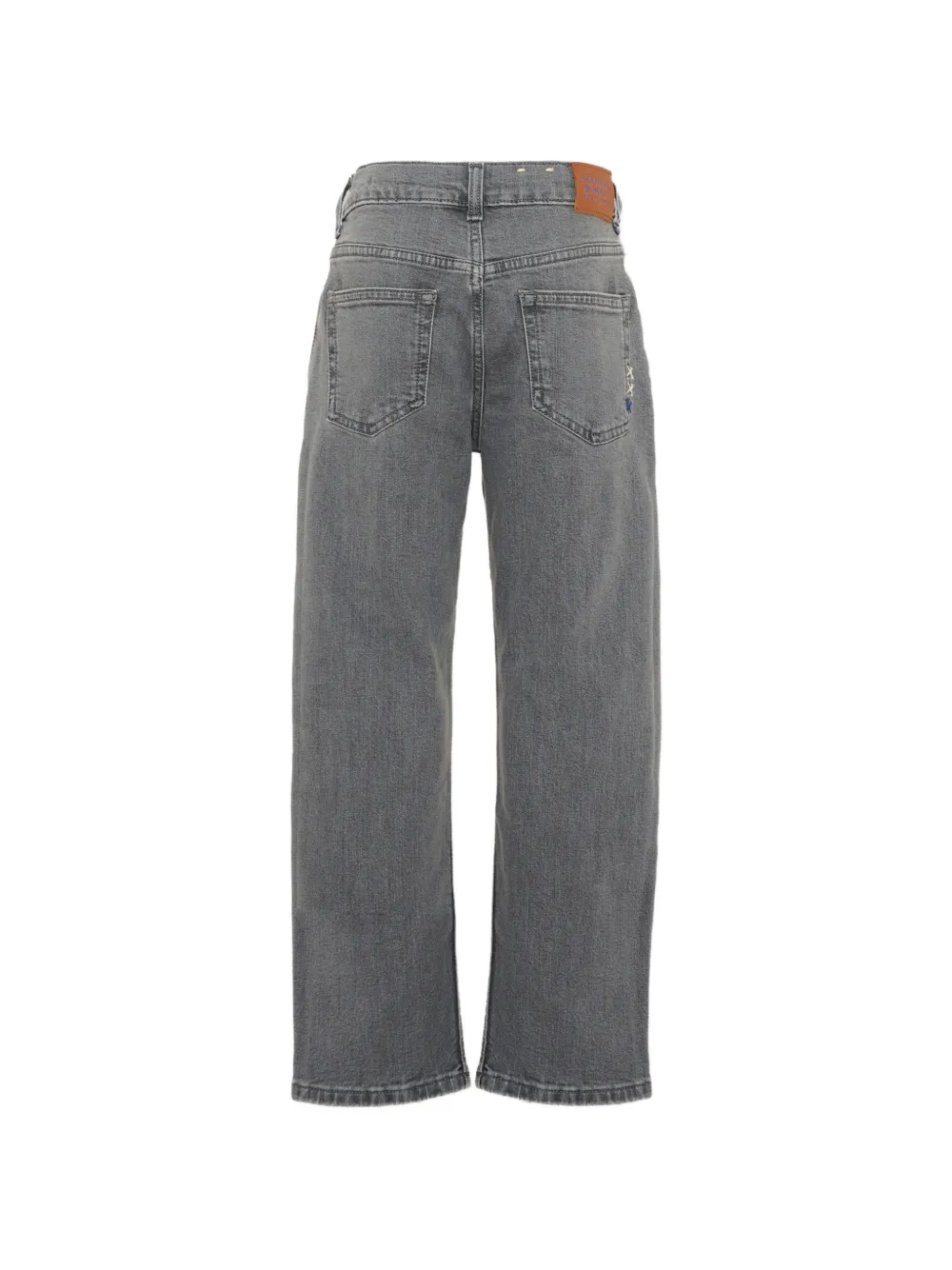 Scotch & Soda Kids faded straight-leg jeans Grijs