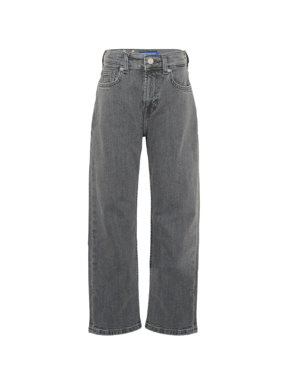Scotch & Soda Kids faded straight-leg jeans Grijs
