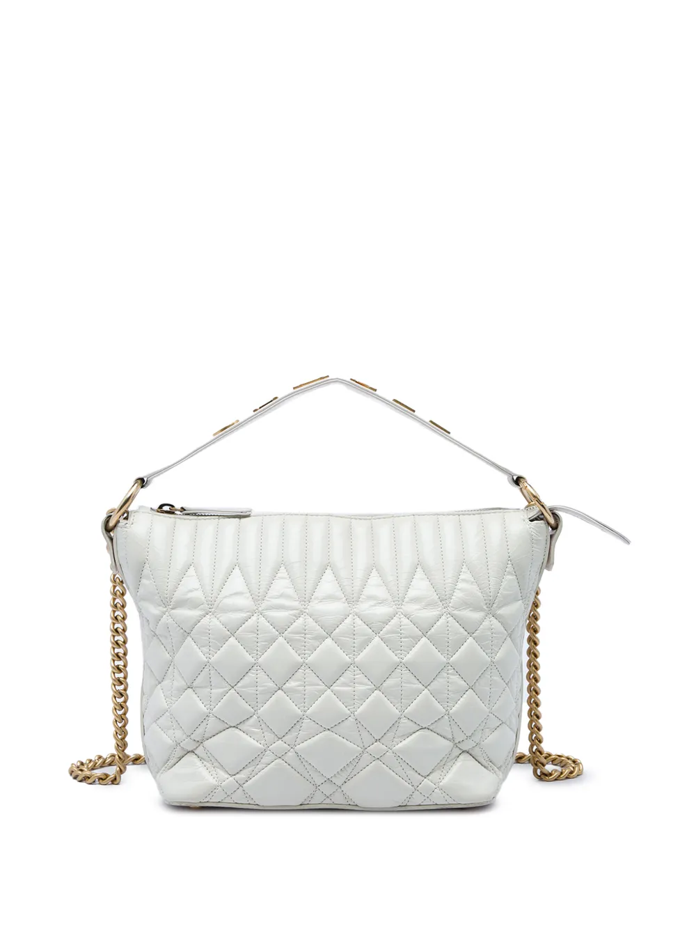CHANEL Pre-Owned 2019 Quilted Aged Calfskin State of the Art Hobo satchel - Weiß
