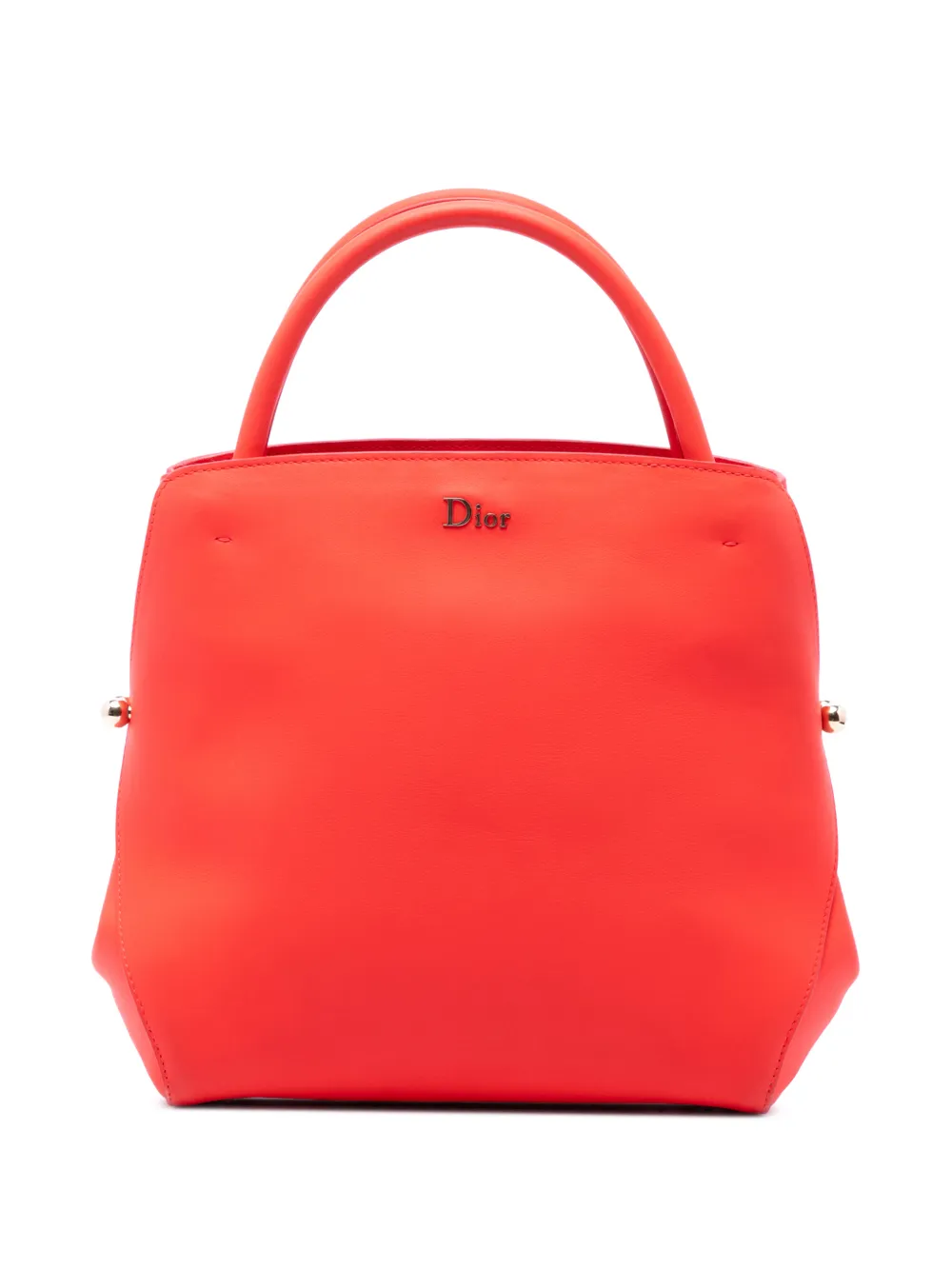 Christian Dior Pre-Owned 2013 Small Smooth Calfskin Diorbar tote bag - Rot