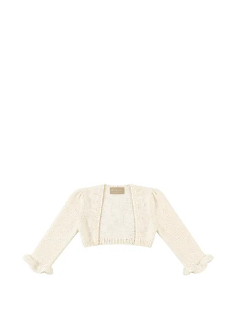 La Stupenderia ruffle-trim knitted cardigan