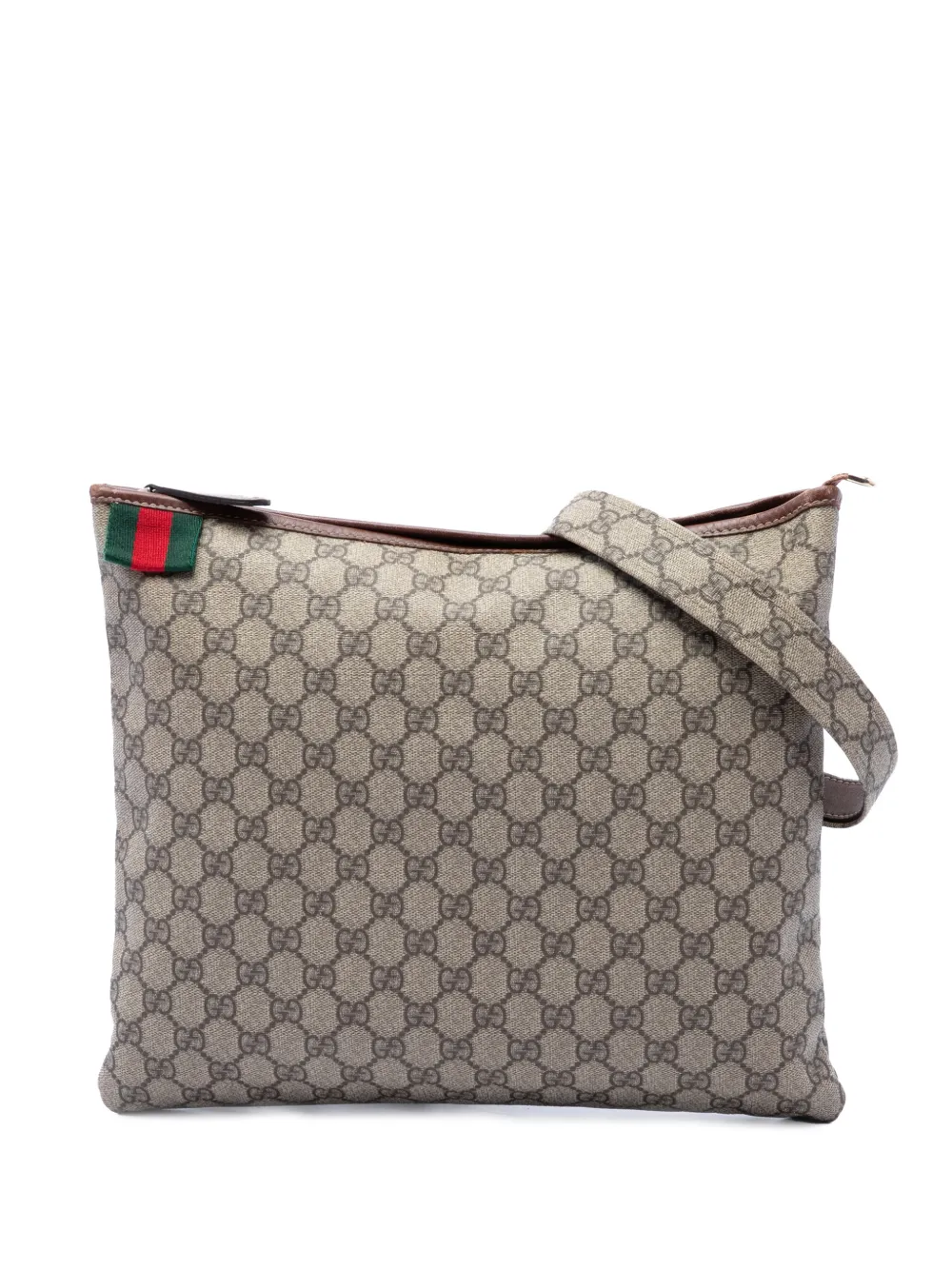 Gucci Pre-Owned 2016-2026 GG Supreme Web crossbody bag - Neutrals