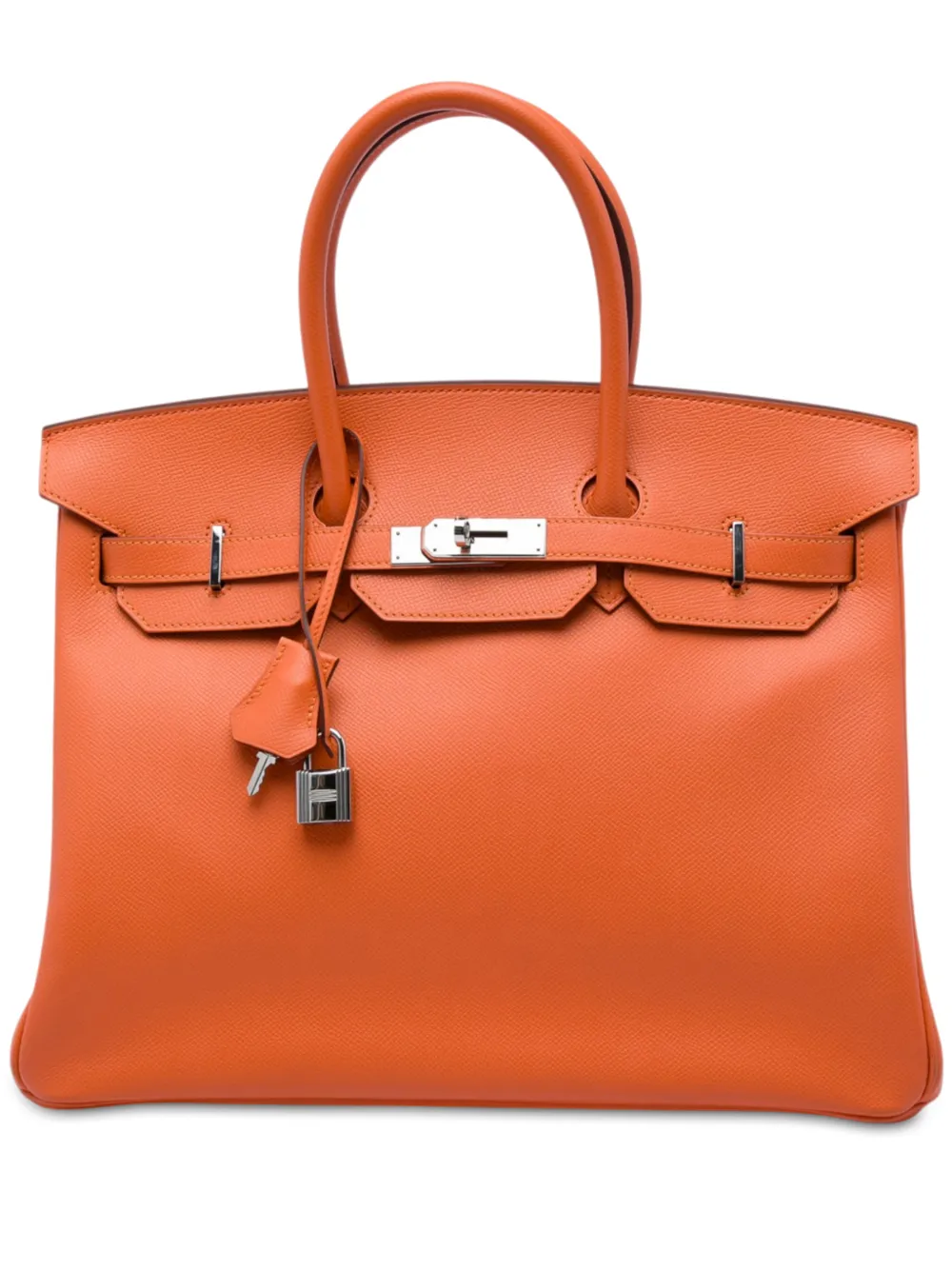 Hermès Pre-Owned 2012-2014 Epsom Birkin Retourne 35 handbag - Arancione