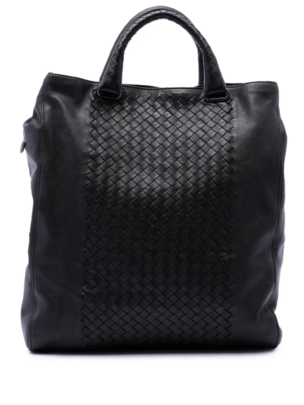 Bottega Veneta Pre-Owned 2012-2026 Intrecciato Trimmed Nappa tote bag - Schwarz