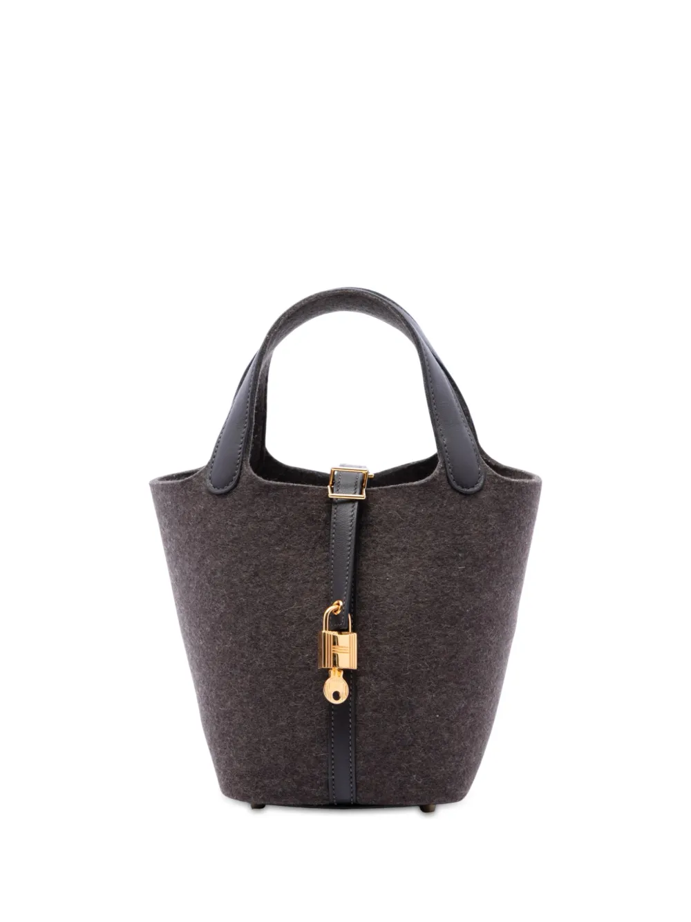 Hermès Pre-Owned 2020 Felt and Swift Picotin Lock 18 handbag - Braun