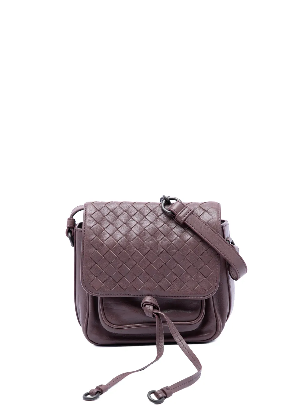 Bottega Veneta Pre-Owned 2012-2026 Mini Nappa Intrecciato Flap crossbody bag - Viola