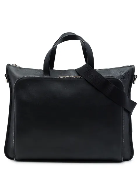 Loewe Pre-Owned 2016 Leather Anagram Briefcase business bag
