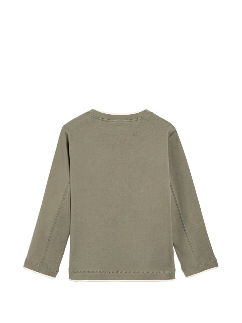 Brunello Cucinelli Kids T-shirt met borduurwerk Groen