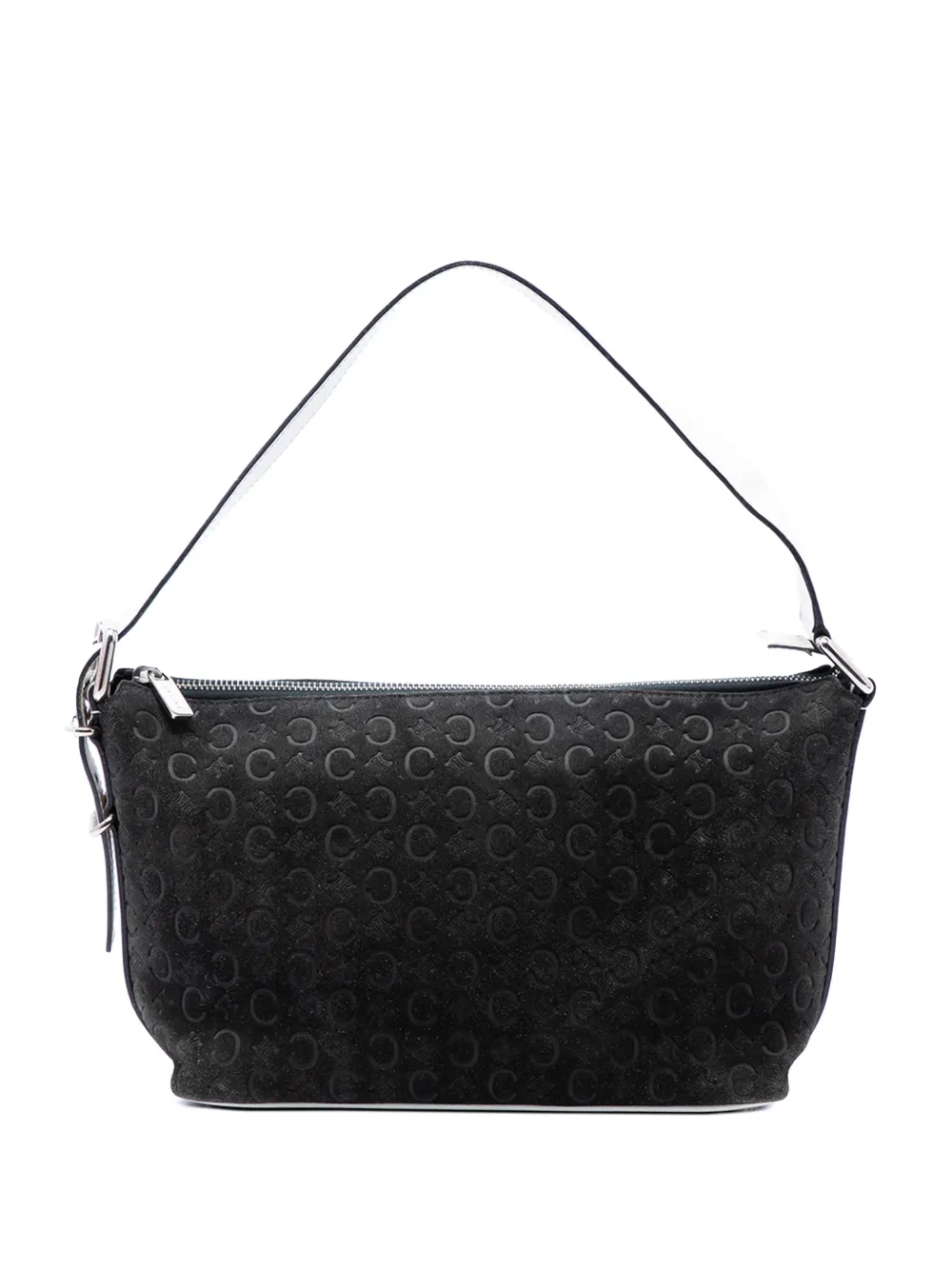 Celine Pre-Owned 2000 C Macadam Suede shoulder bag - Schwarz