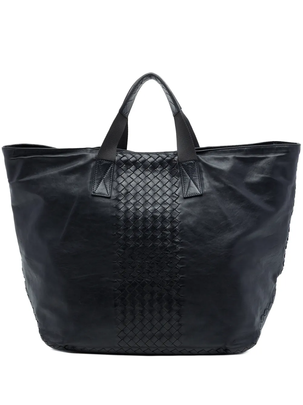Bottega Veneta Pre-Owned 2012-2026 Intrecciato Trimmed Nappa Soft tote bag - Blau