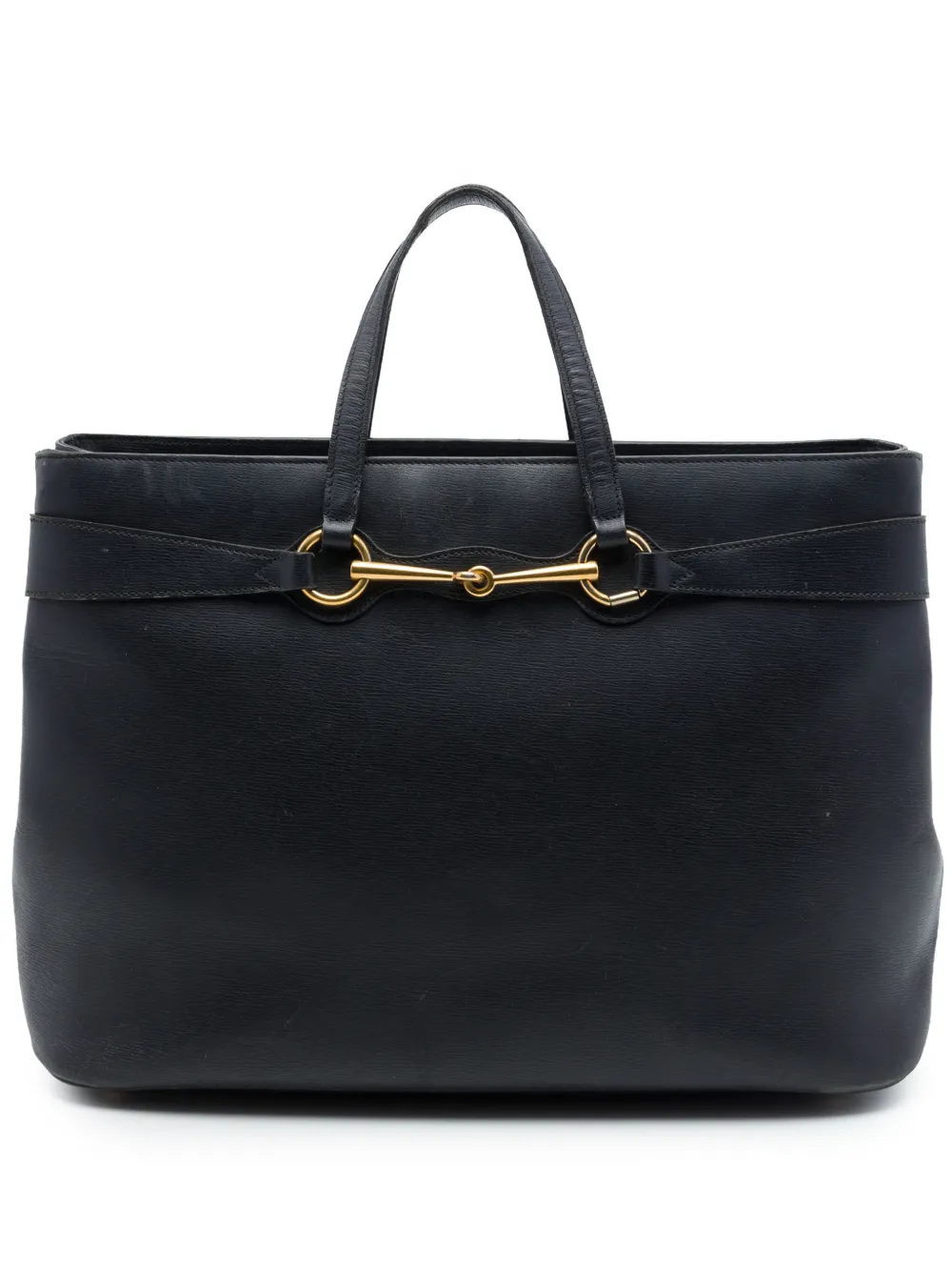 Gucci Pre-Owned 2000-2015 Calfskin Bright Bit Tote satchel - Black