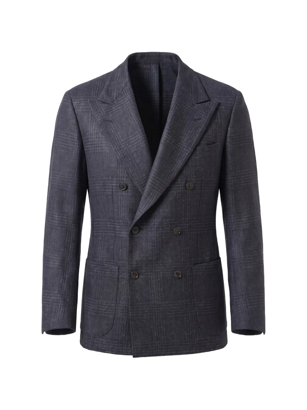 SARTORIO NAPOLI double-breasted checked blazer - Grigio