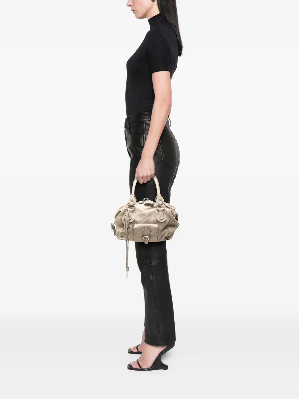 Chloé Pre-Owned 2007 Leather Paddington handbag - Grau