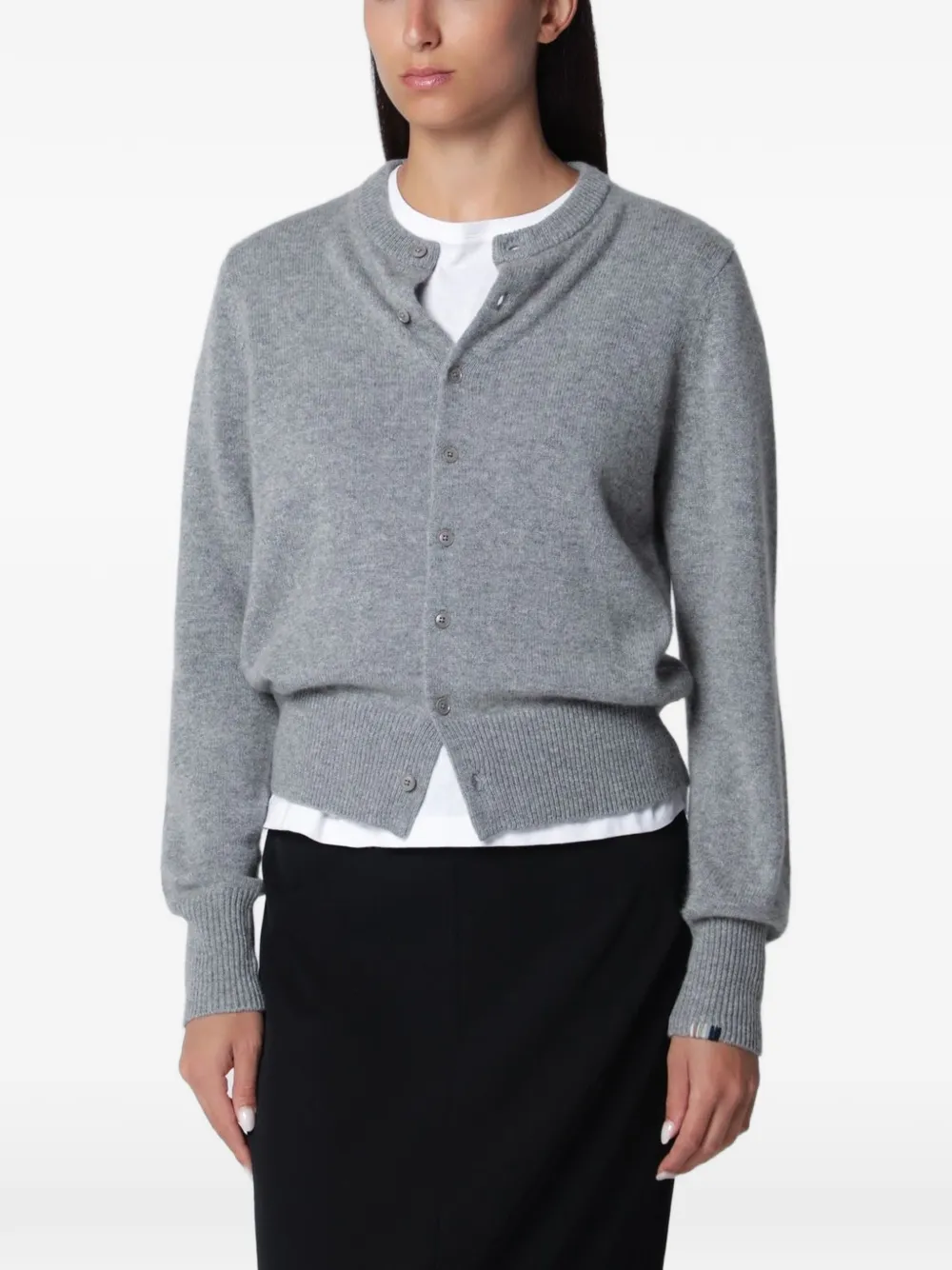 extreme cashmere Little Lamb cashmere cardigan - Grey