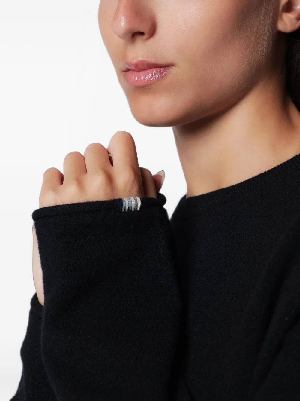 extreme cashmere Paolo cashmere sweater Zwart