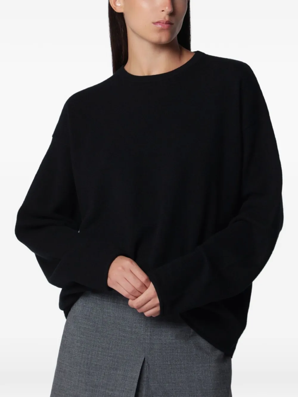 extreme cashmere Paolo cashmere sweater - Black