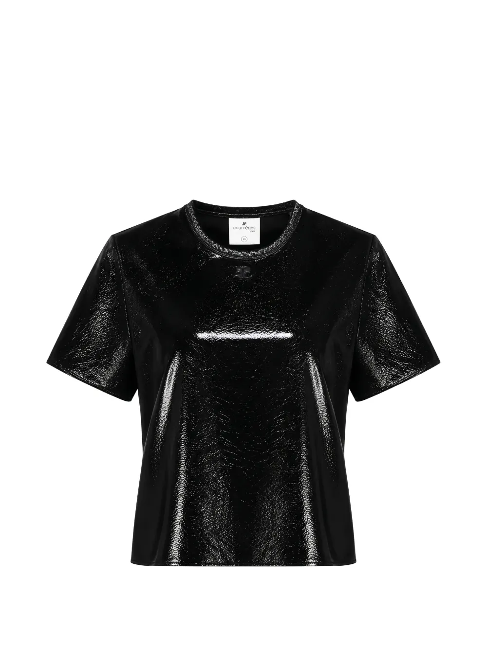 Courrèges Vinyl top - Schwarz