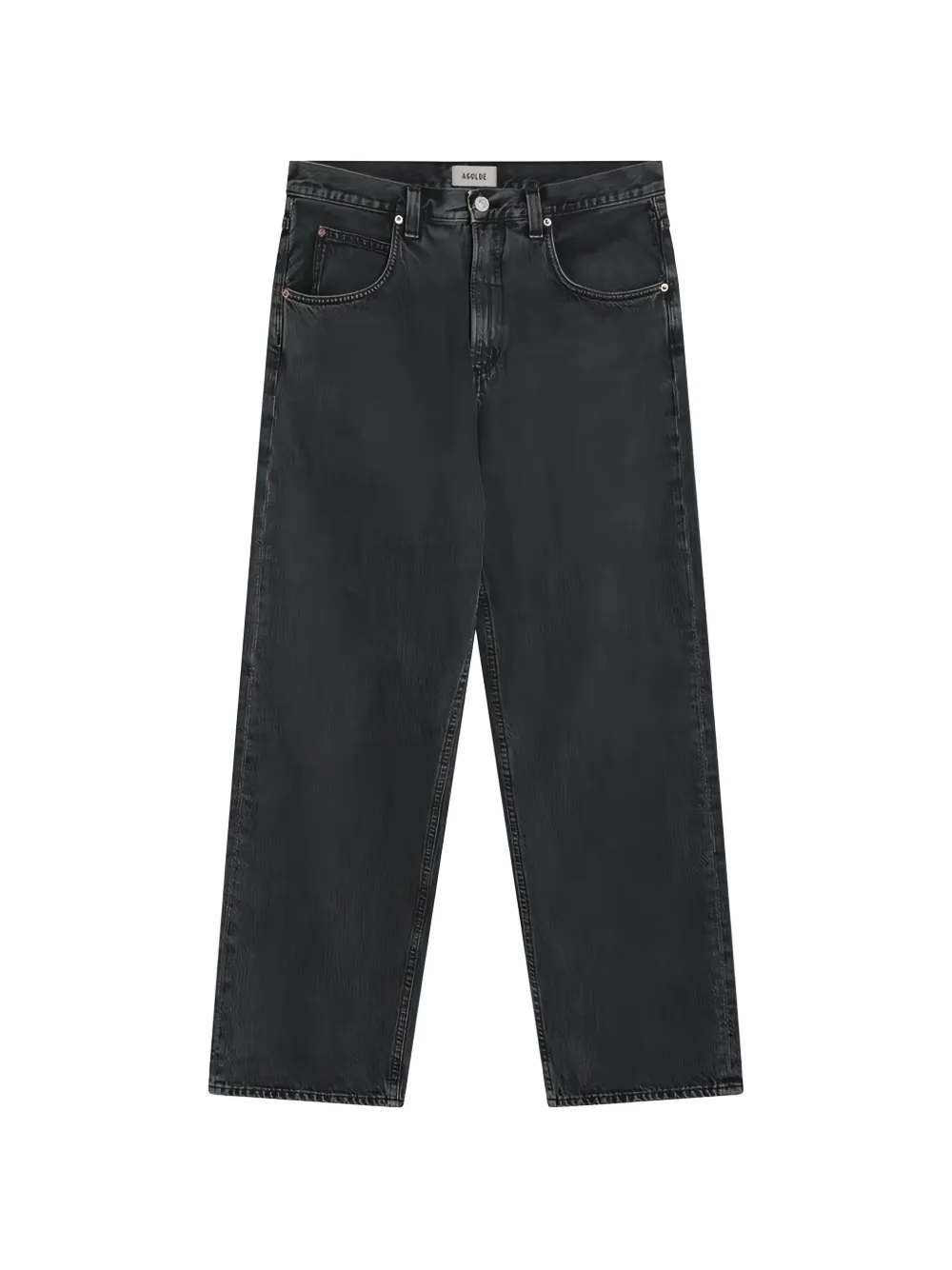 Agolde Wide-leg Jeans In Black