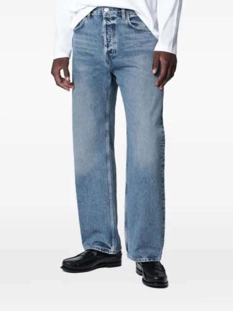 AGOLDE washed-effect straight-leg jeans