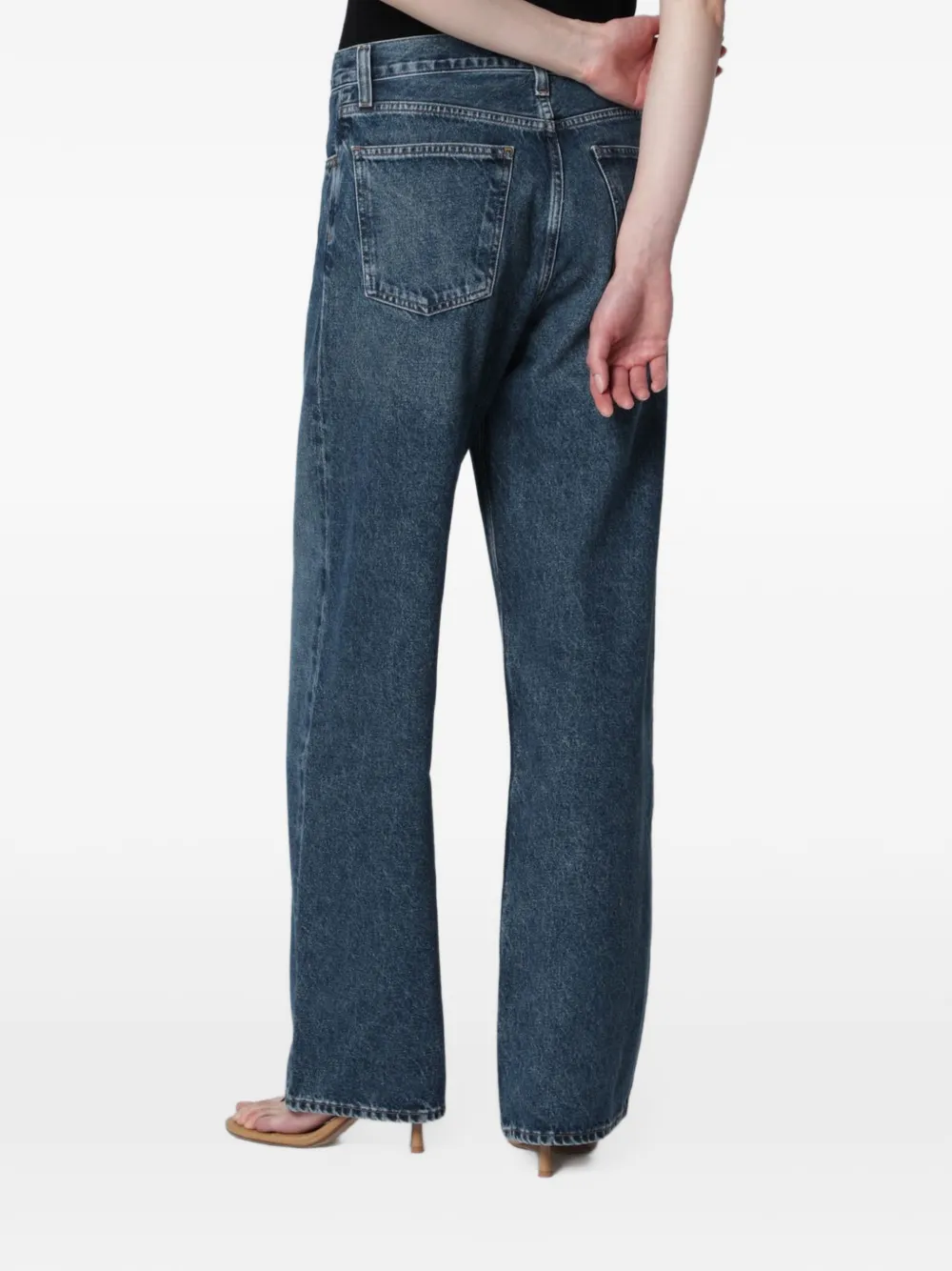 AGOLDE Arc Criss Cross jeans Blauw