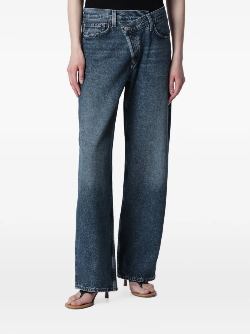 AGOLDE Arc Criss Cross jeans - Blau