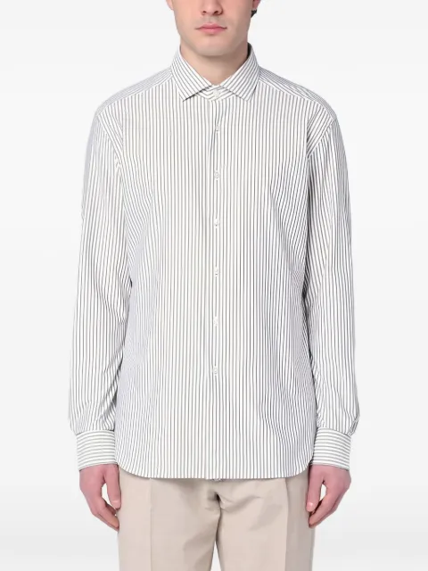 Xacus striped long-sleeve shirt
