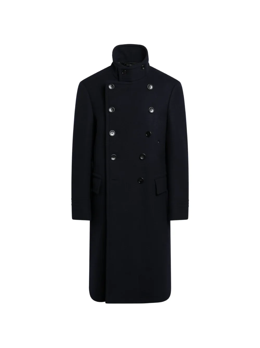TOM FORD double-breasted wool coat - Blau