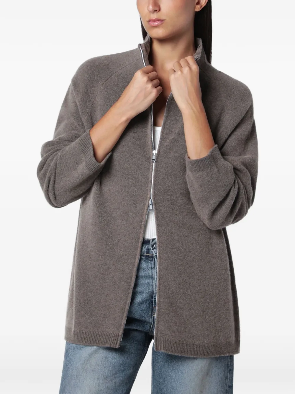 OUR LEGACY Dash zip cardigan - Brown